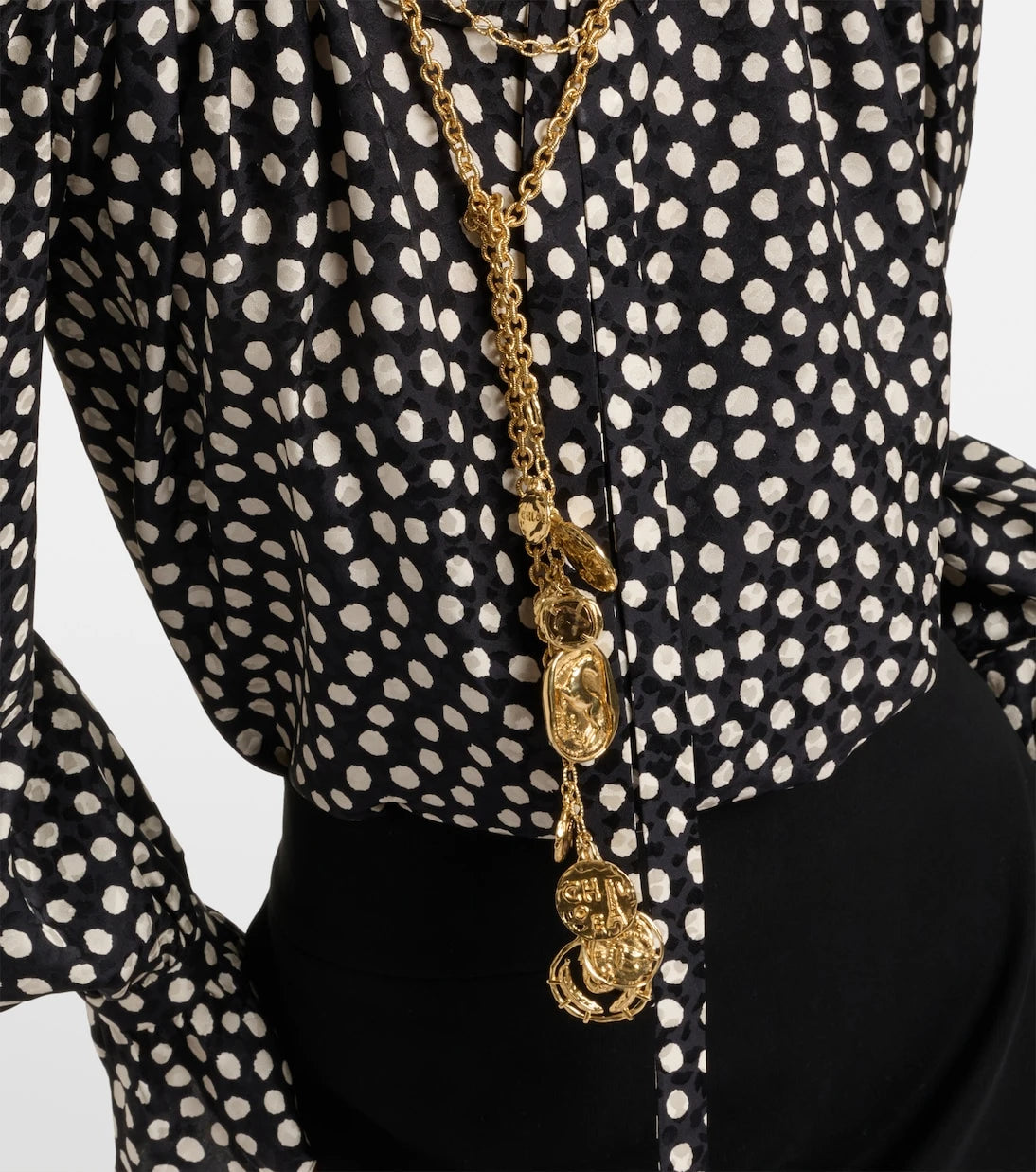 Chloé - Layered chain pendant necklace