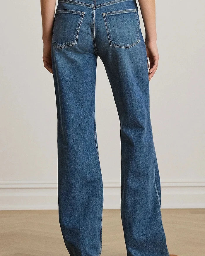 Lauren Ralph Lauren wide leg kadın kot pantolon