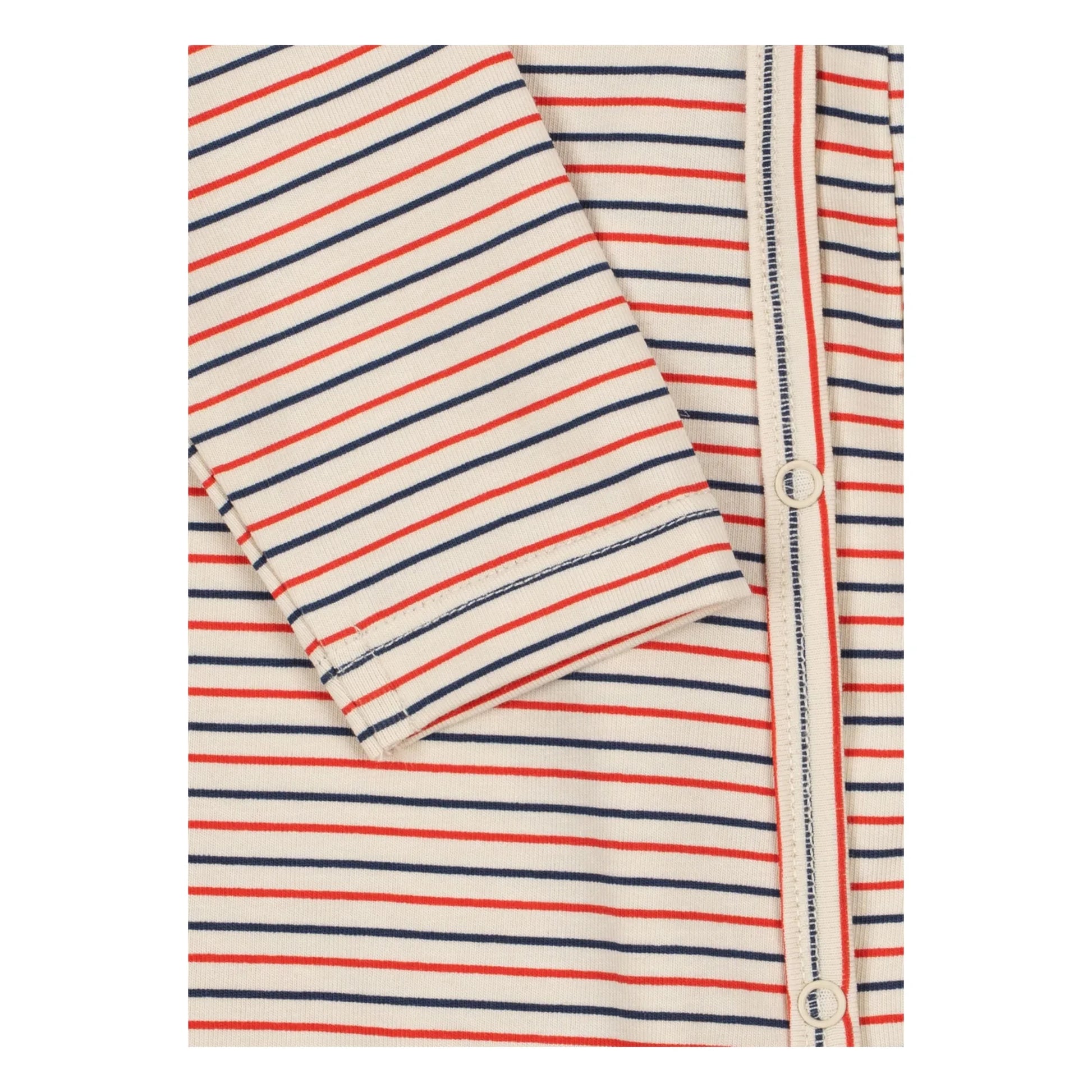 Konges Sløjd - Organic cotton striped jumpsuit | Red