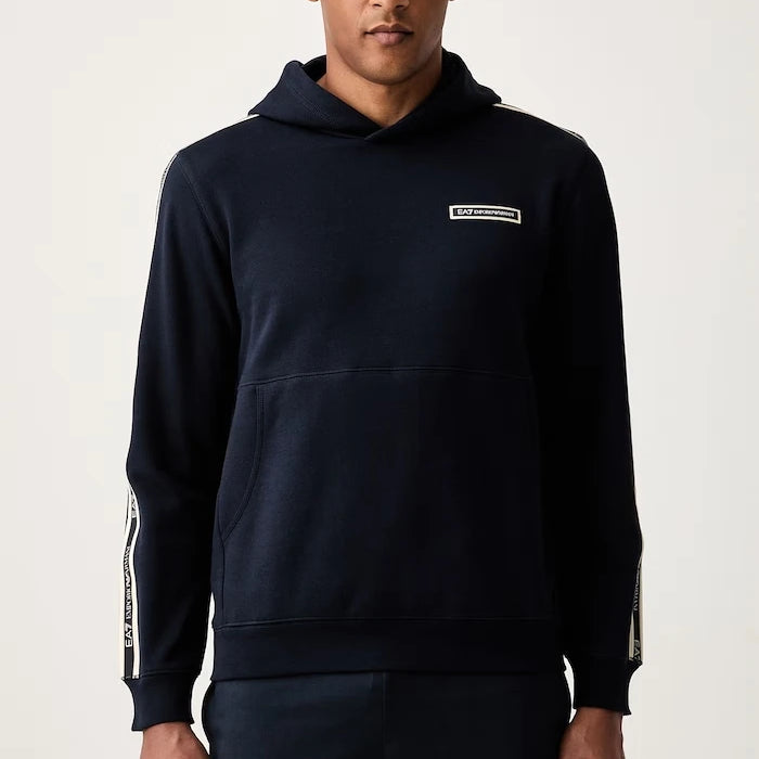 EA7 Emporio Armani kapüşonlu erkek pamuklu sweatshirt