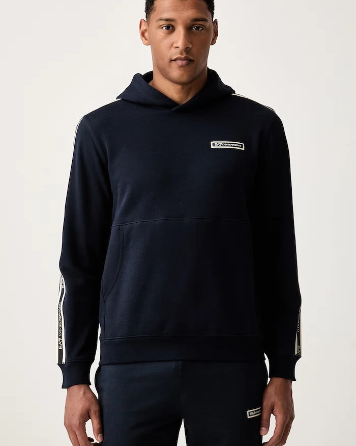 EA7 Emporio Armani kapüşonlu erkek pamuklu sweatshirt