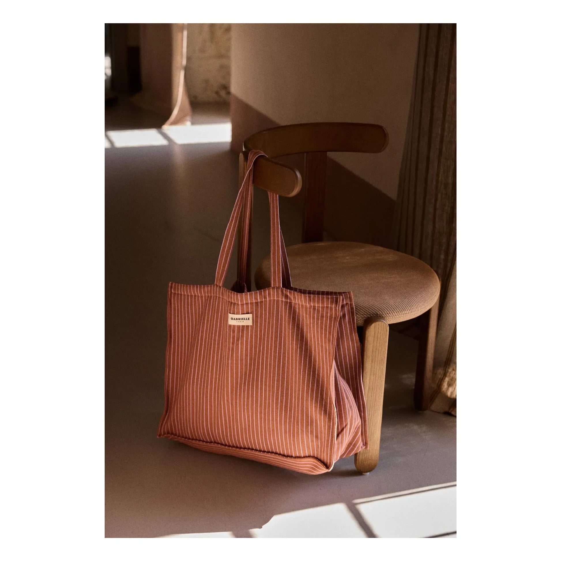 Gabrielle Paris - Lilac Stripe Weekend Bag  | Pink