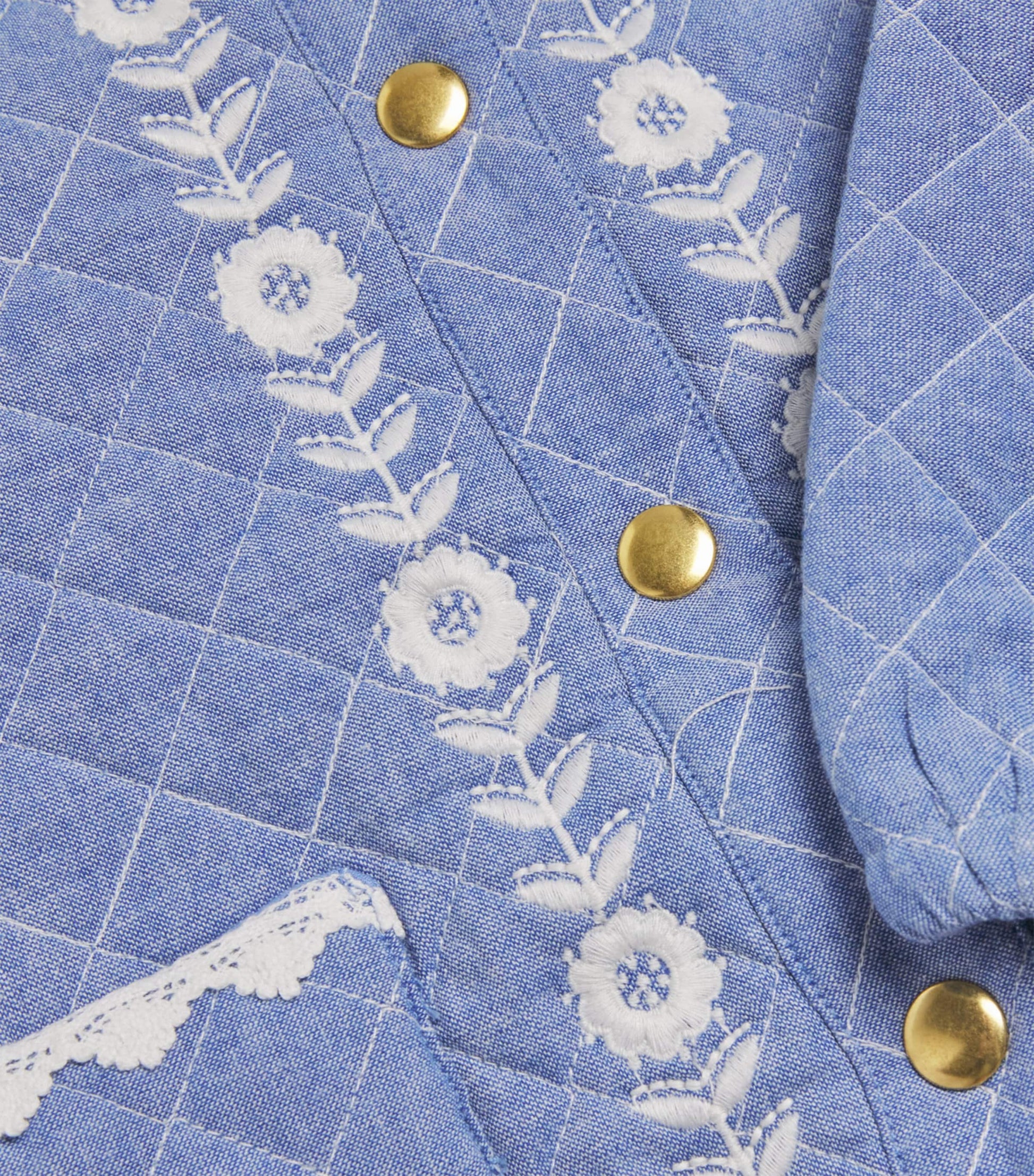 Cotton Chambray Jouliana Coat (4-12 Years)