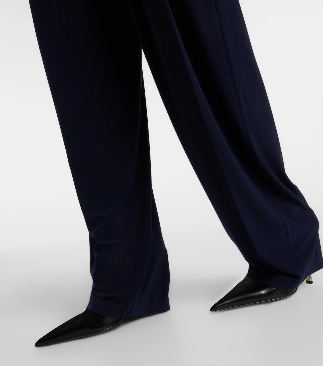 Norma Kamali - High-rise wide-leg pants