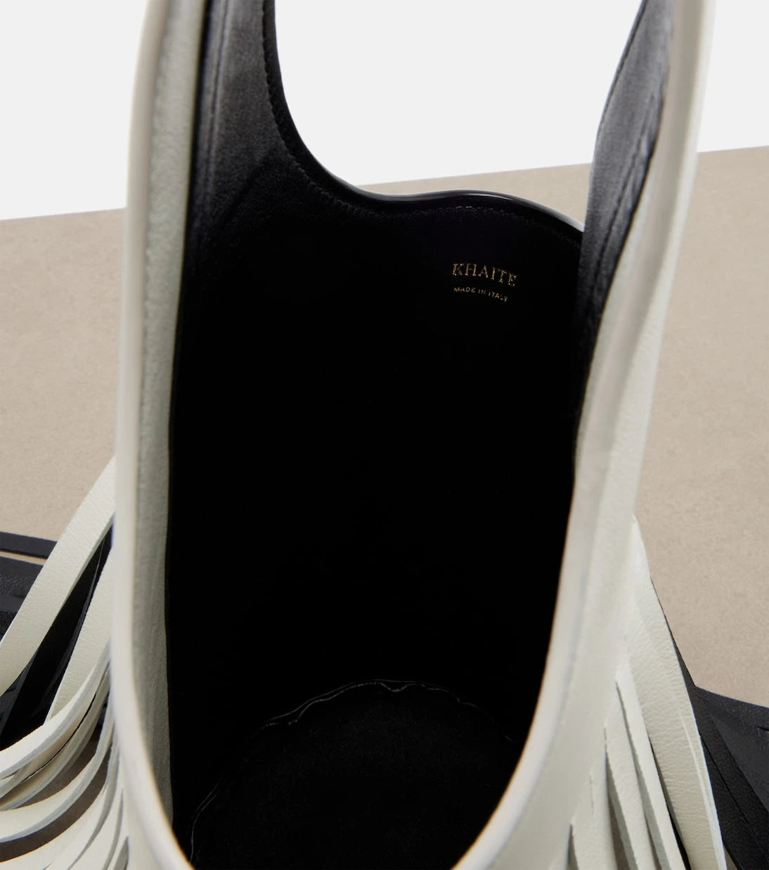Khaite - Livia Small fringed leather tote bag