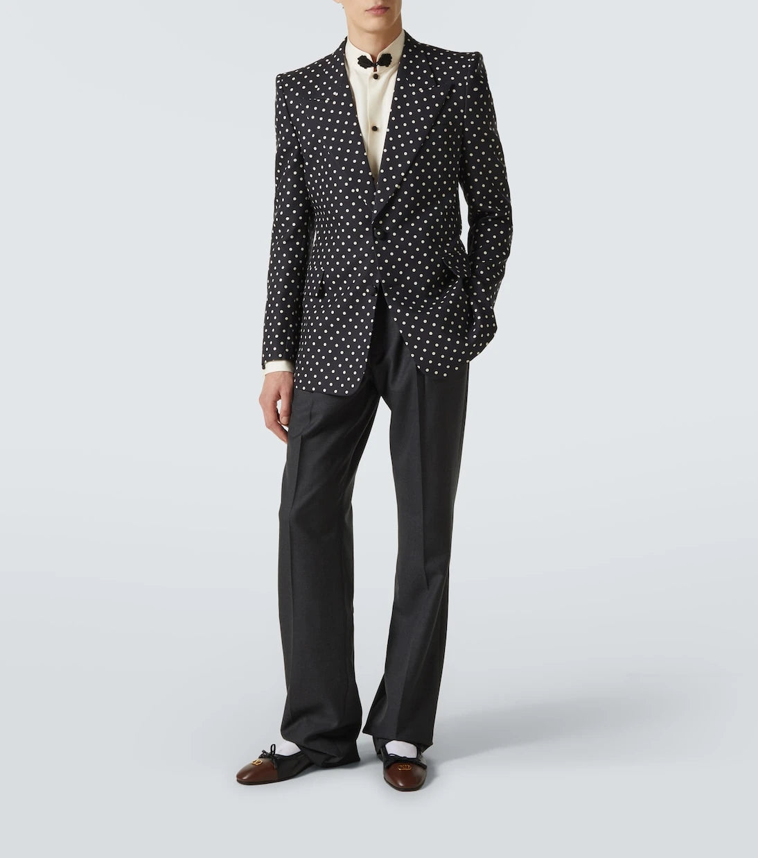Valentino - Polka-dot silk blazer