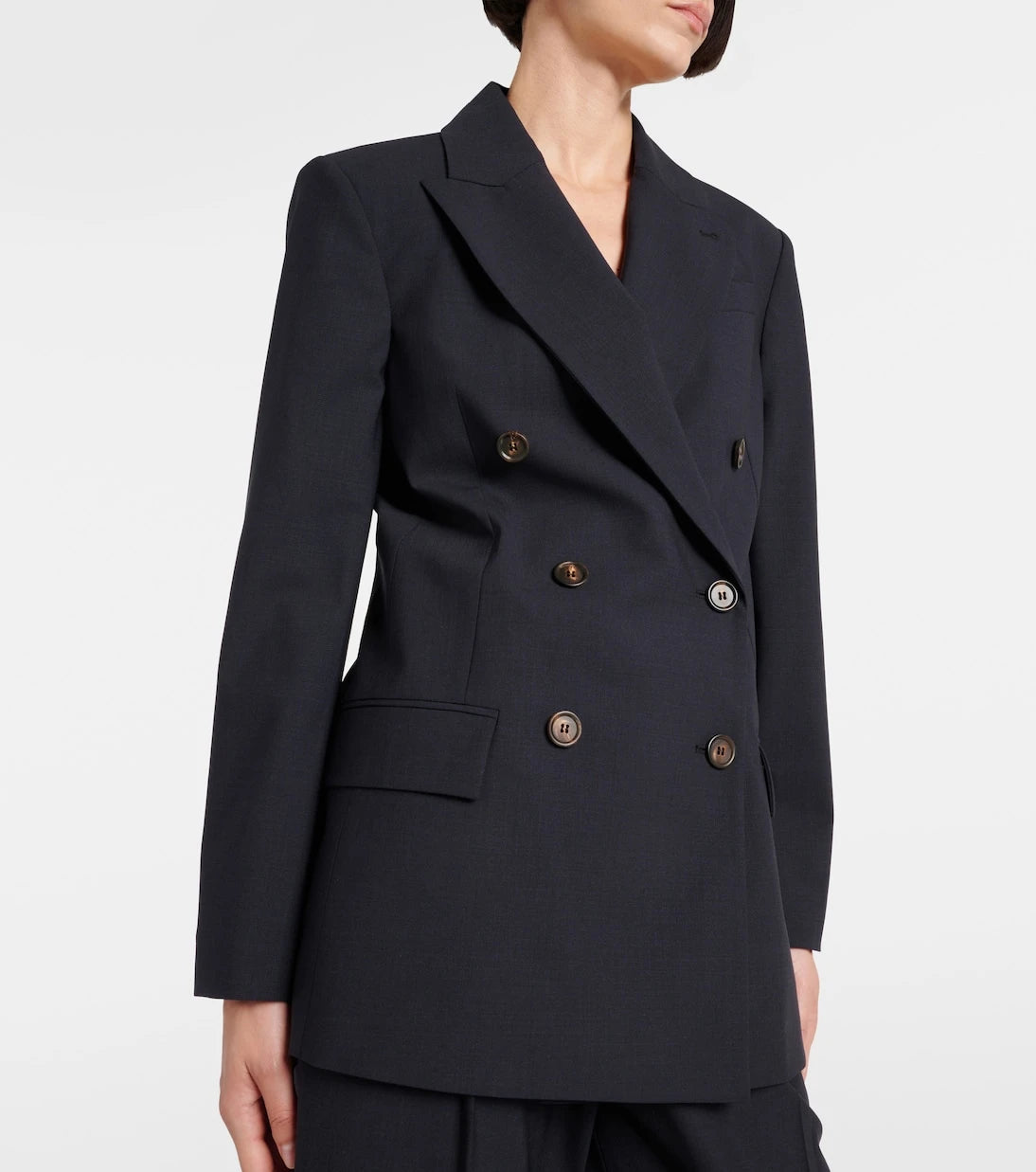 Brunello Cucinelli - Double-breasted wool-blend blazer