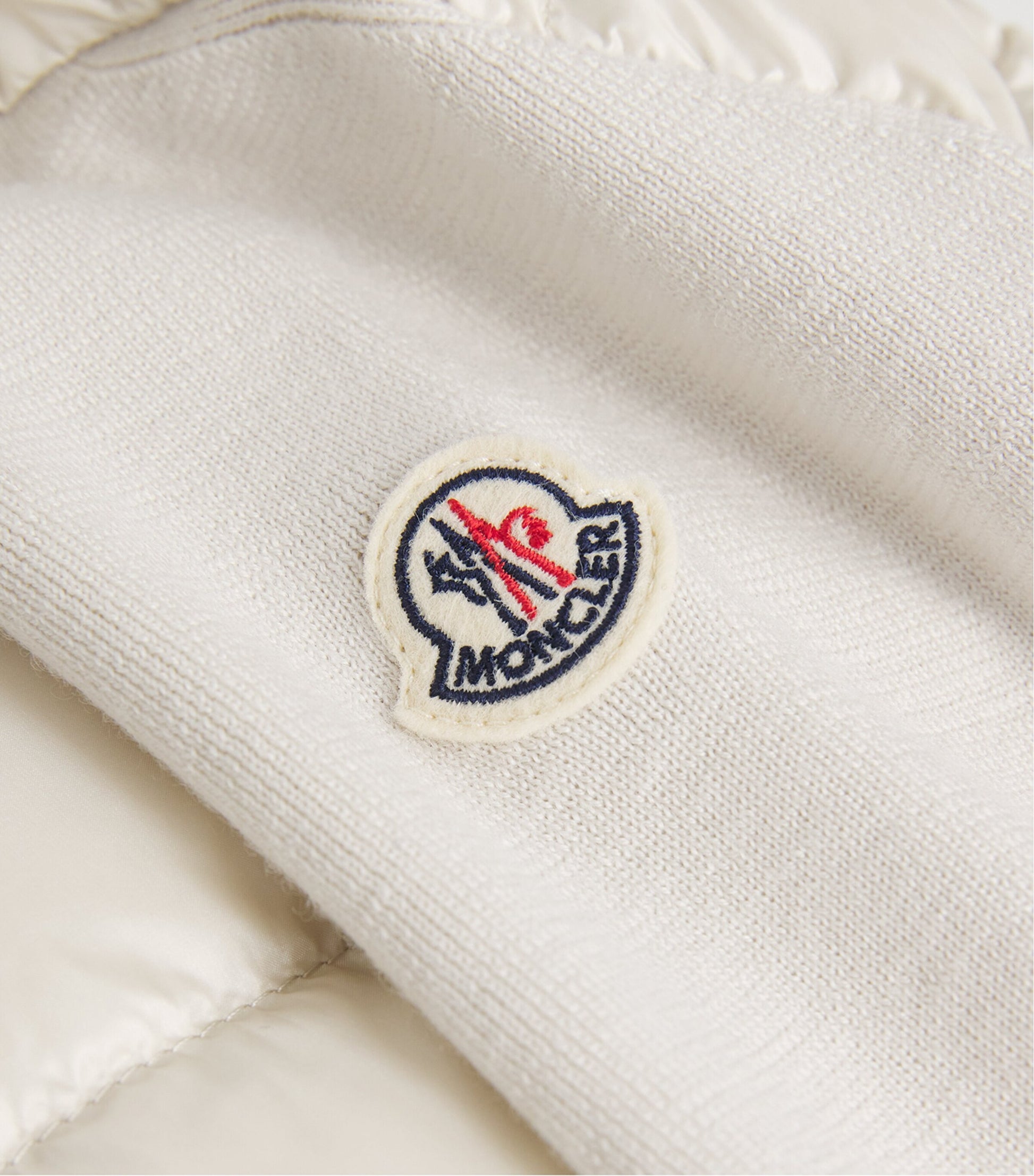 Moncler Beige Down Panelled Cardigan