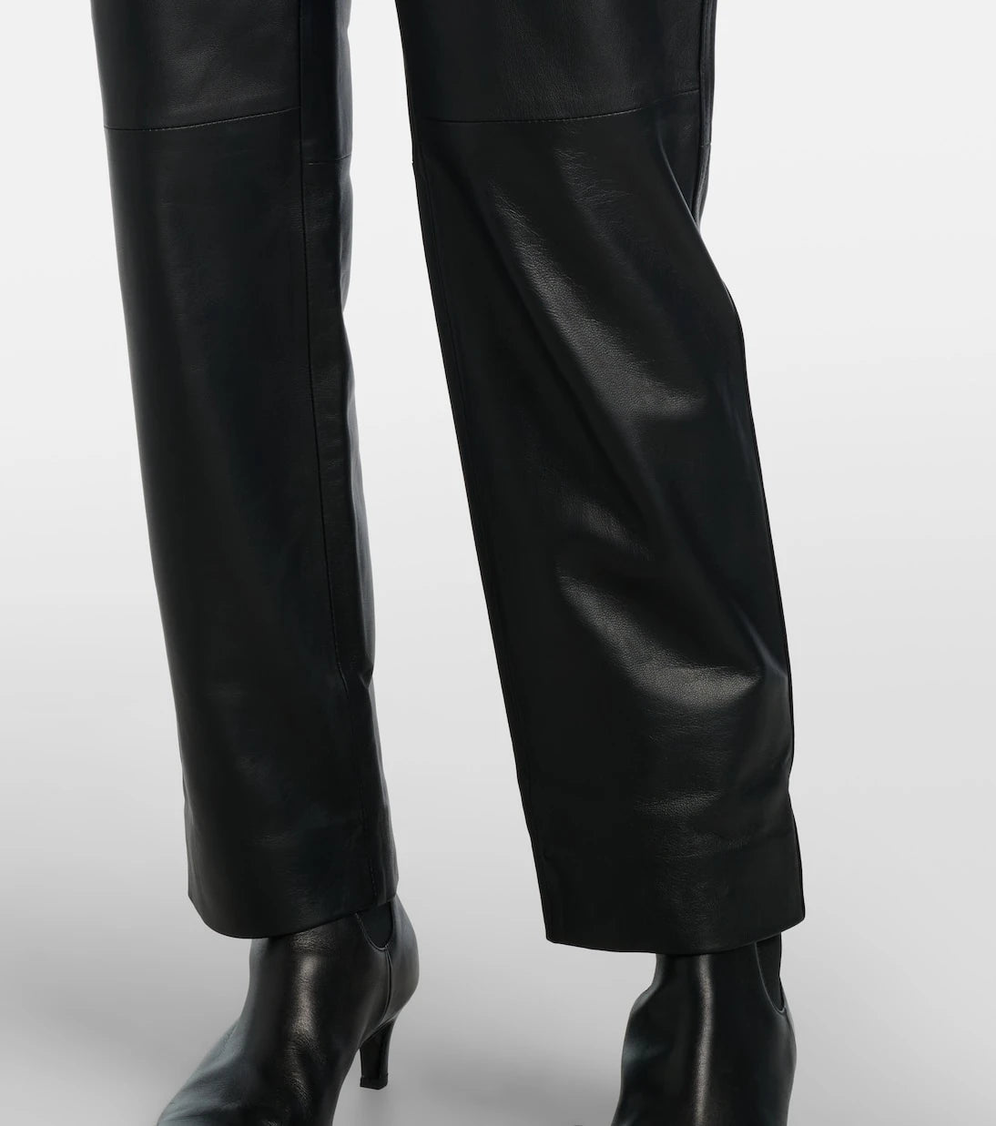 Vince - Leather cropped straight pants