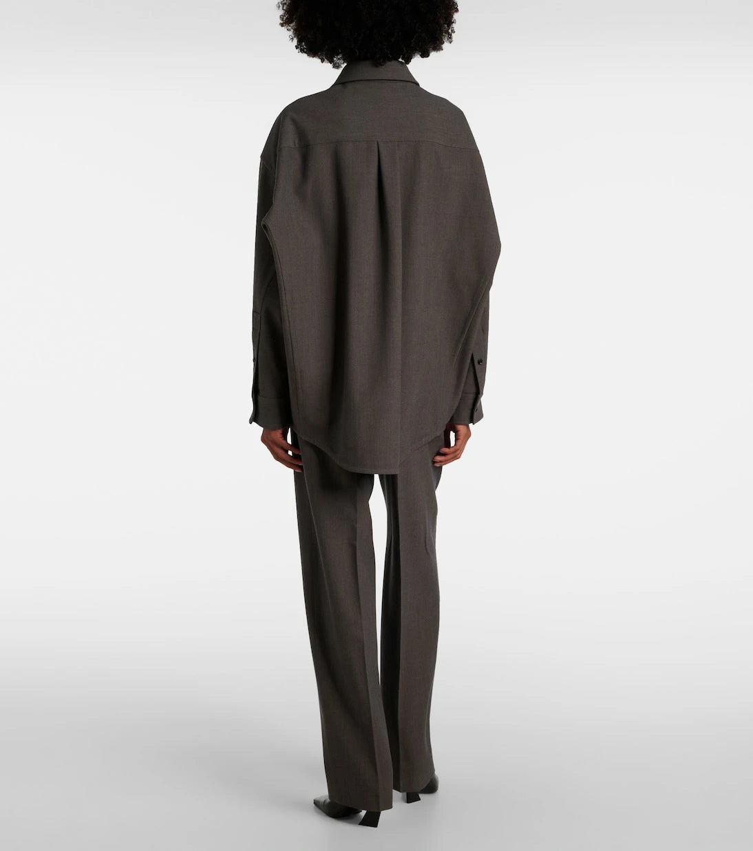 Bottega Veneta - Oversized wool-blend shirt