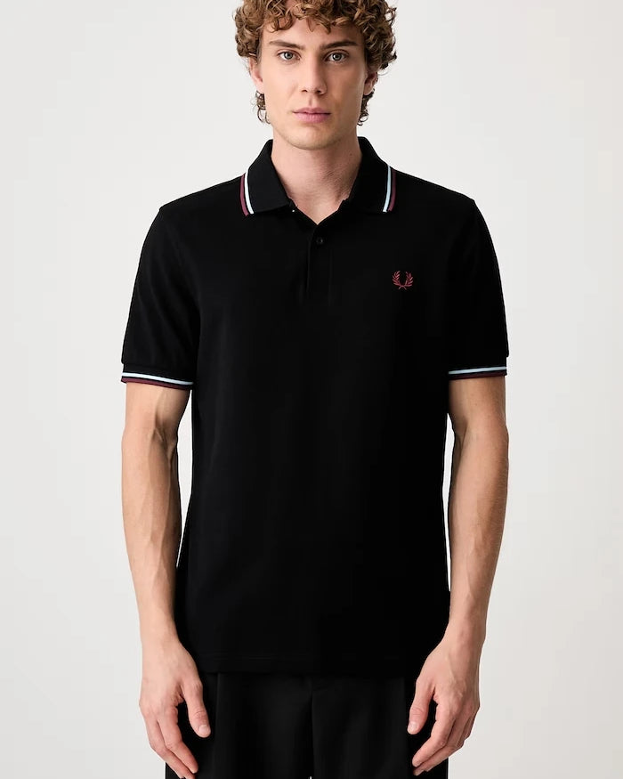 Fred Perry pamuklu yakalı erkek tişört