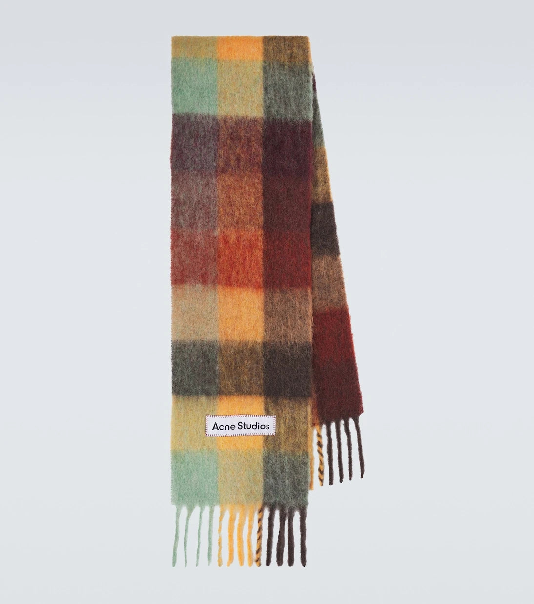 Acne Studios - وشاح فالي منقّش من مزيج الألبكة