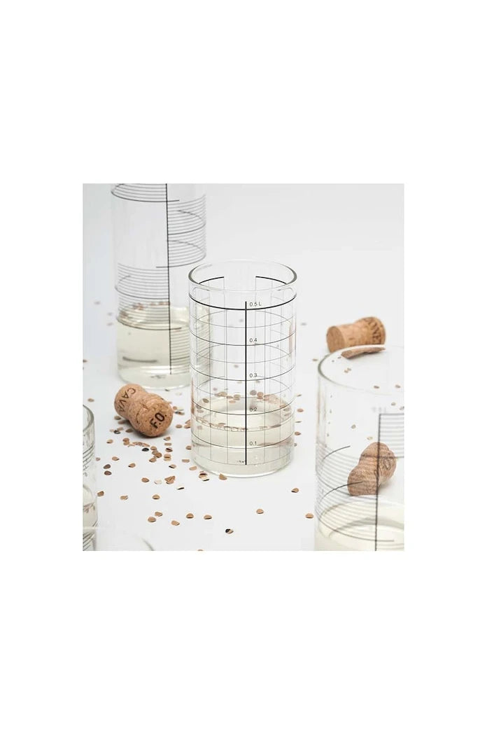 Комплект чаши Tre Product Double Lines 500 ml (4 броя)