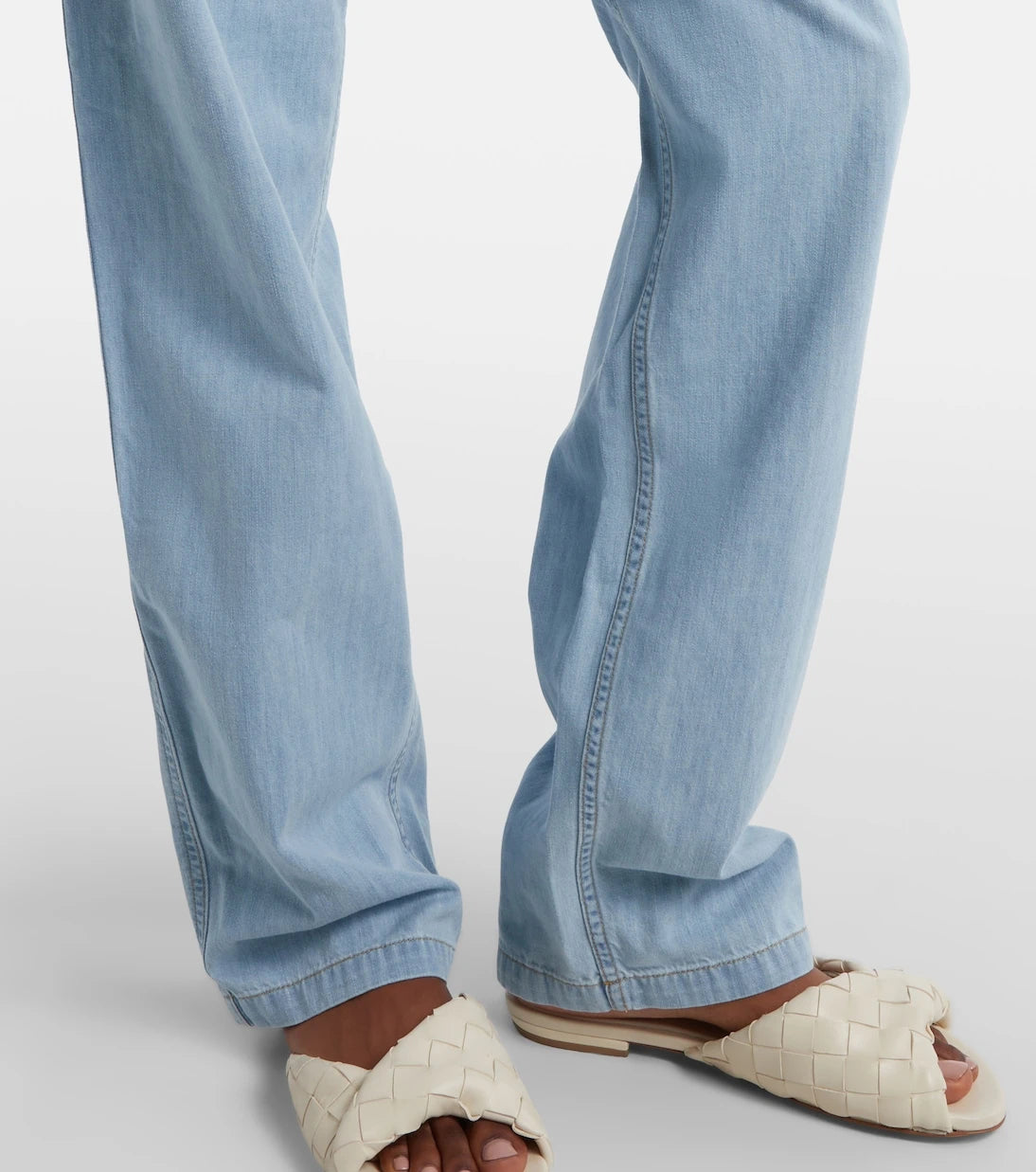 Bottega Veneta - High-rise wide-leg jeans