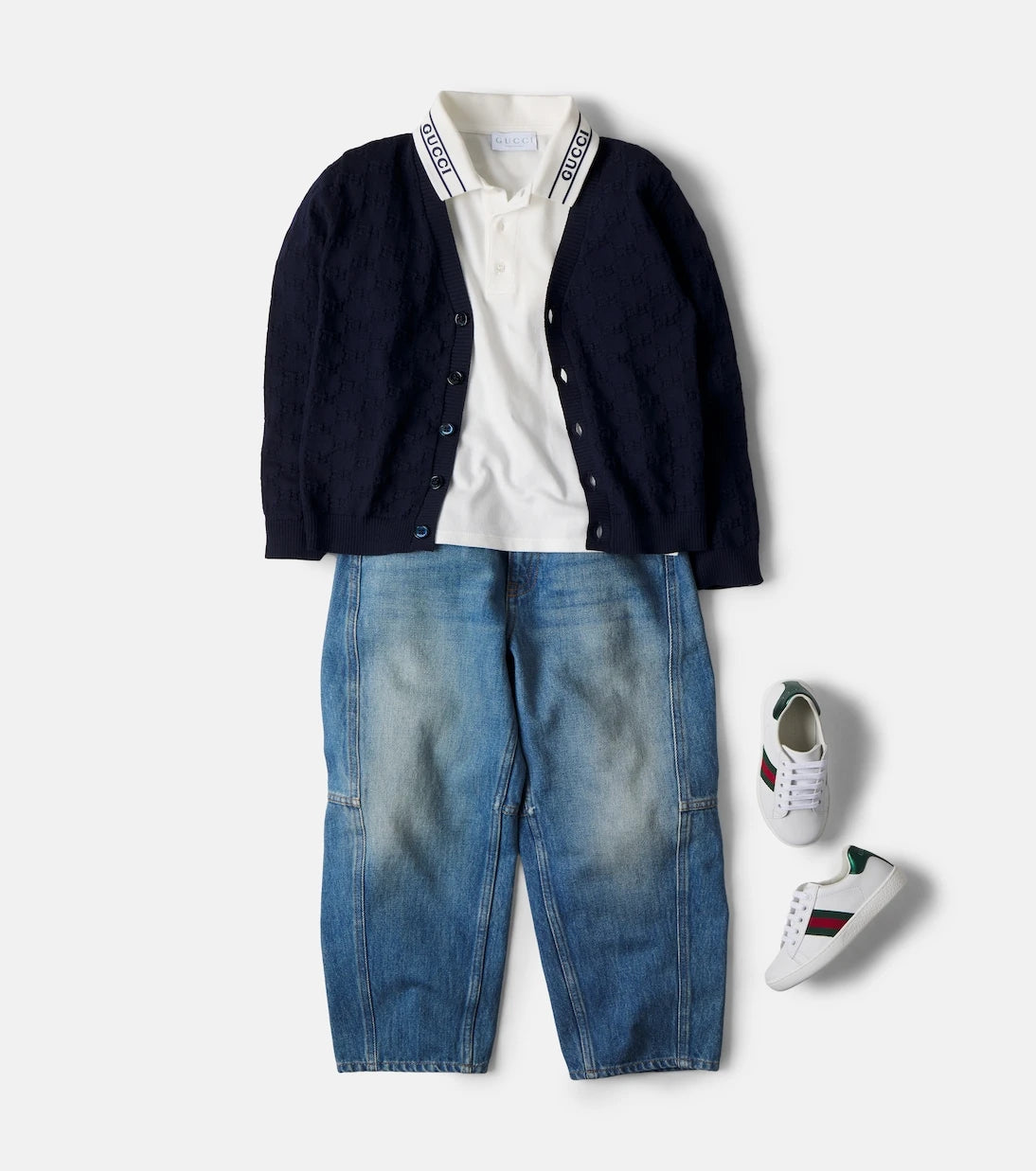 Gucci Kids - GG cotton jacquard cardigan