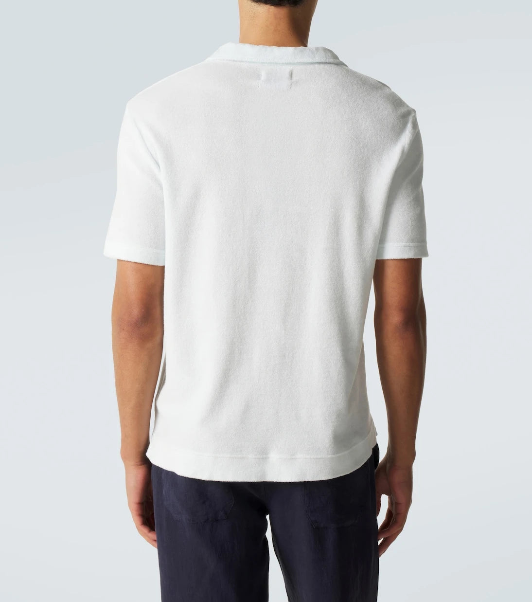 Thom Sweeney - Cotton terry polo shirt
