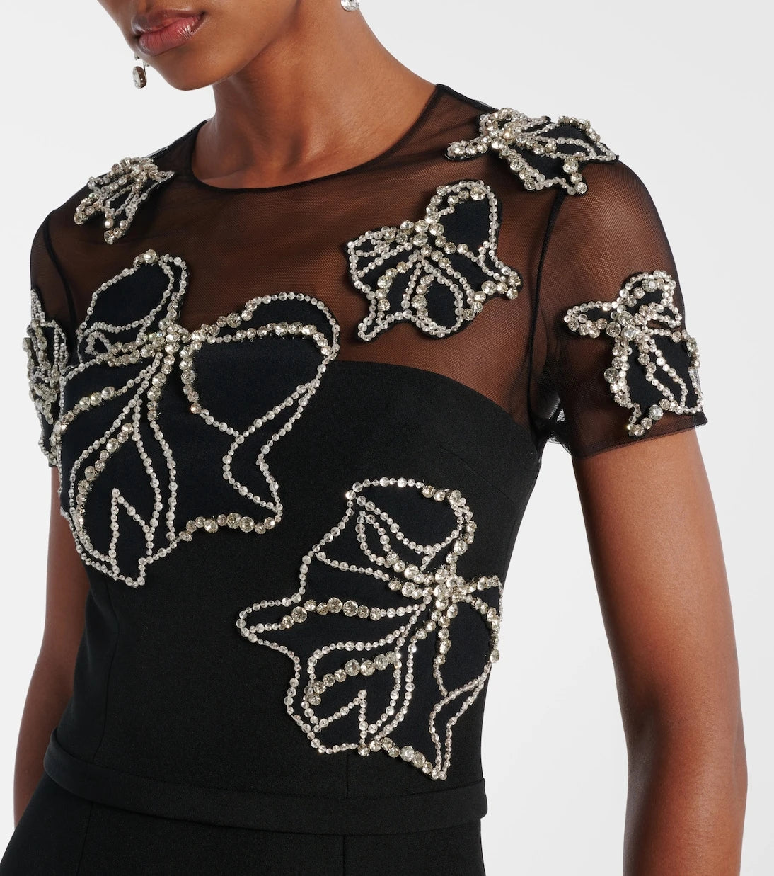 Safiyaa - Embellished crêpe gown