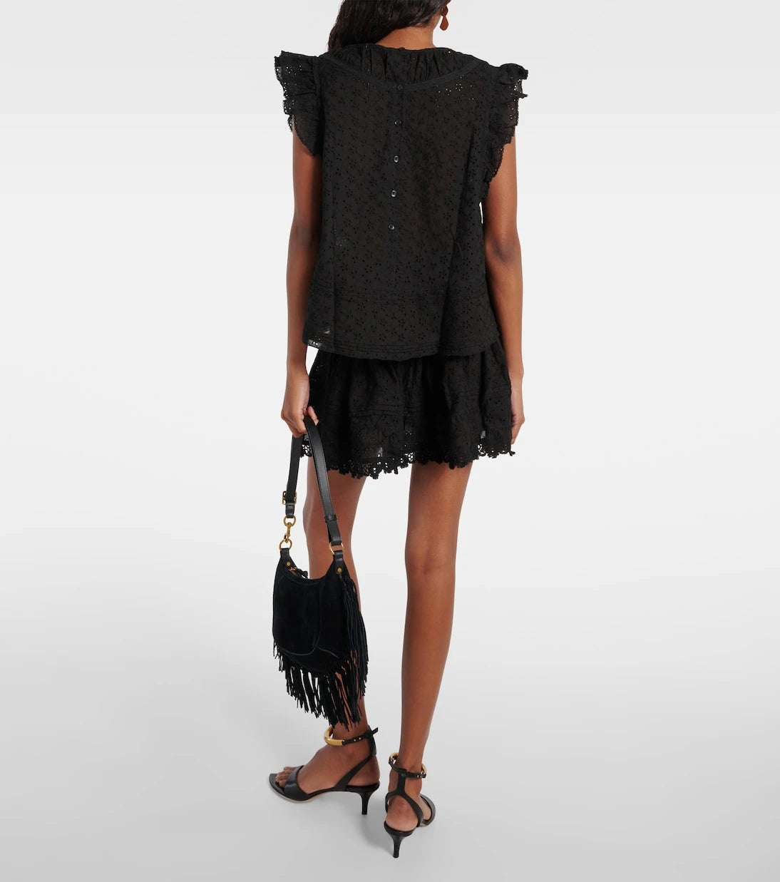 Poupette St Barth - Galia ruffled top