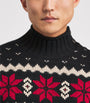 Polo Ralph Lauren Grey Wool Snowflake Rollneck Sweater