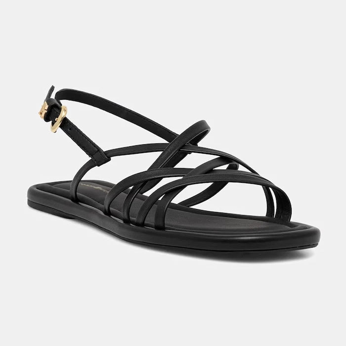 Tommy Hilfiger Kadın Deri Sandalet FLAT STRAPPY SANDAL LTH