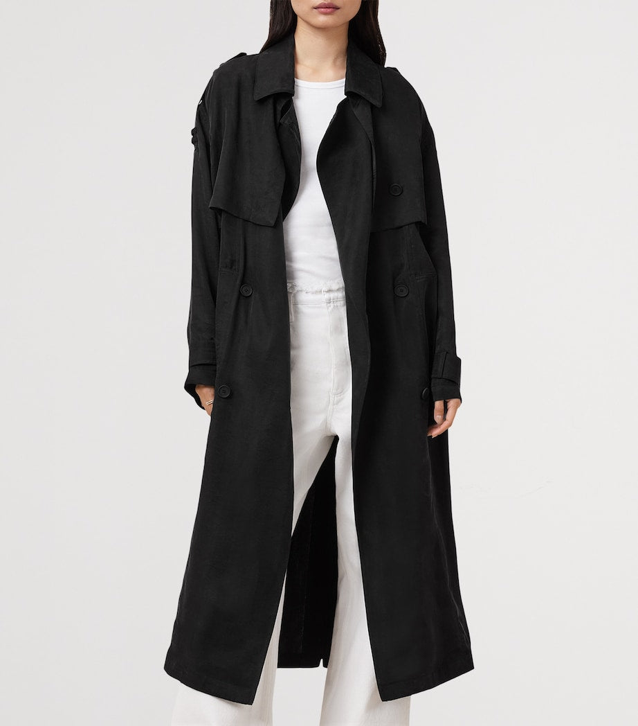 Black Linnie Trench Coat
