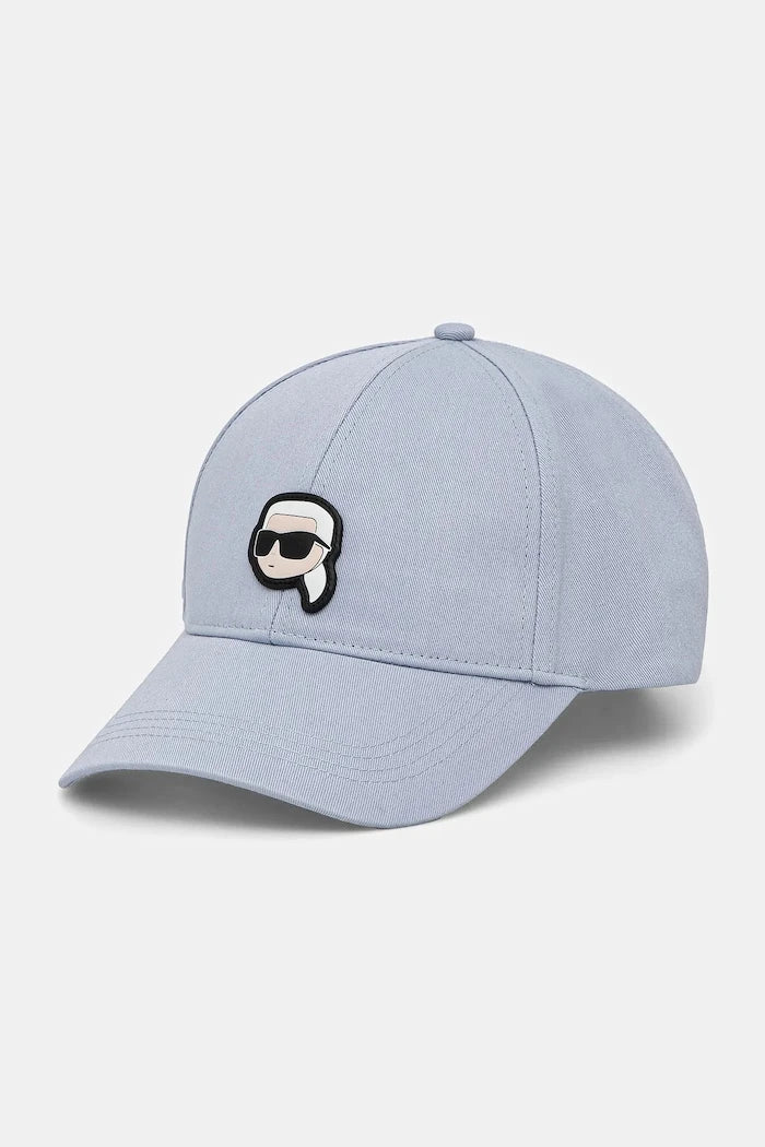 Памучна шапка с козирка Karl Lagerfeld