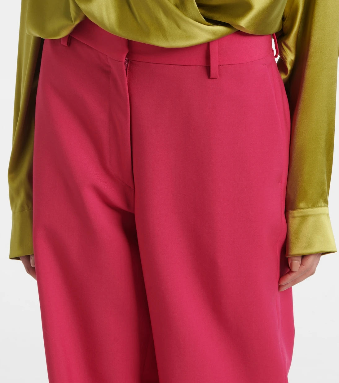 Dries Van Noten - Wool and mohair twill straight pants