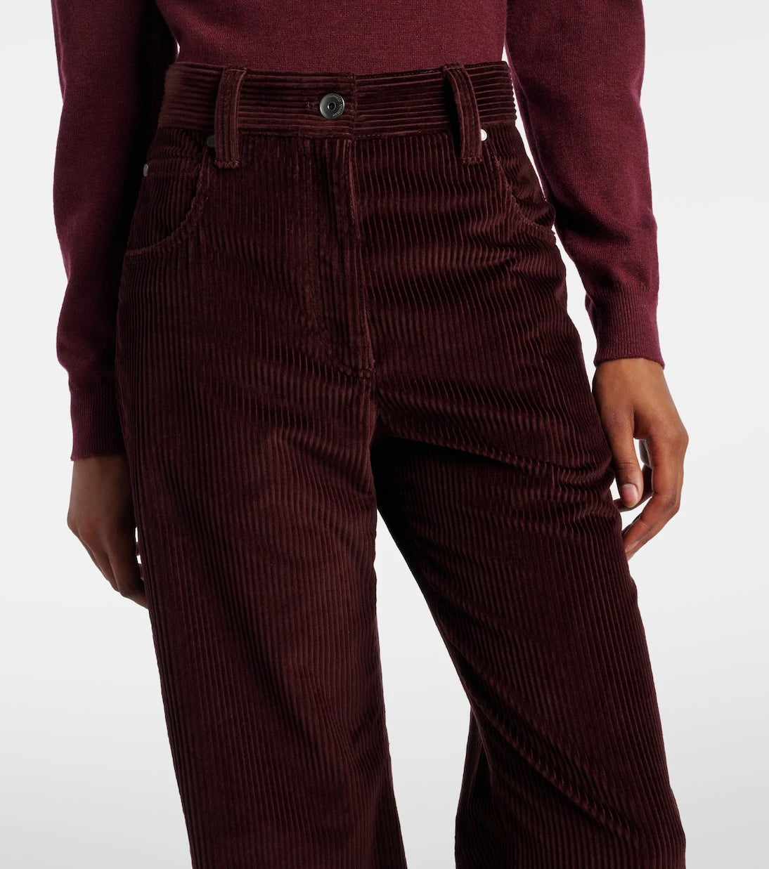 Brunello Cucinelli - Monili corduroy straight pants
