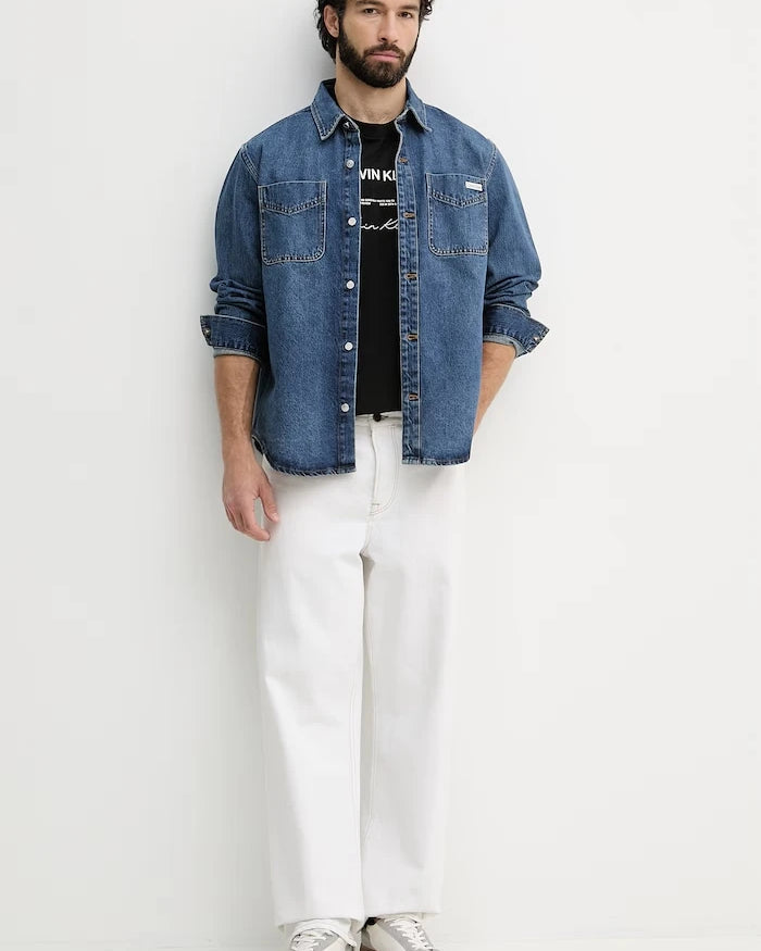 Calvin Klein Jeans erkek denim gömlek