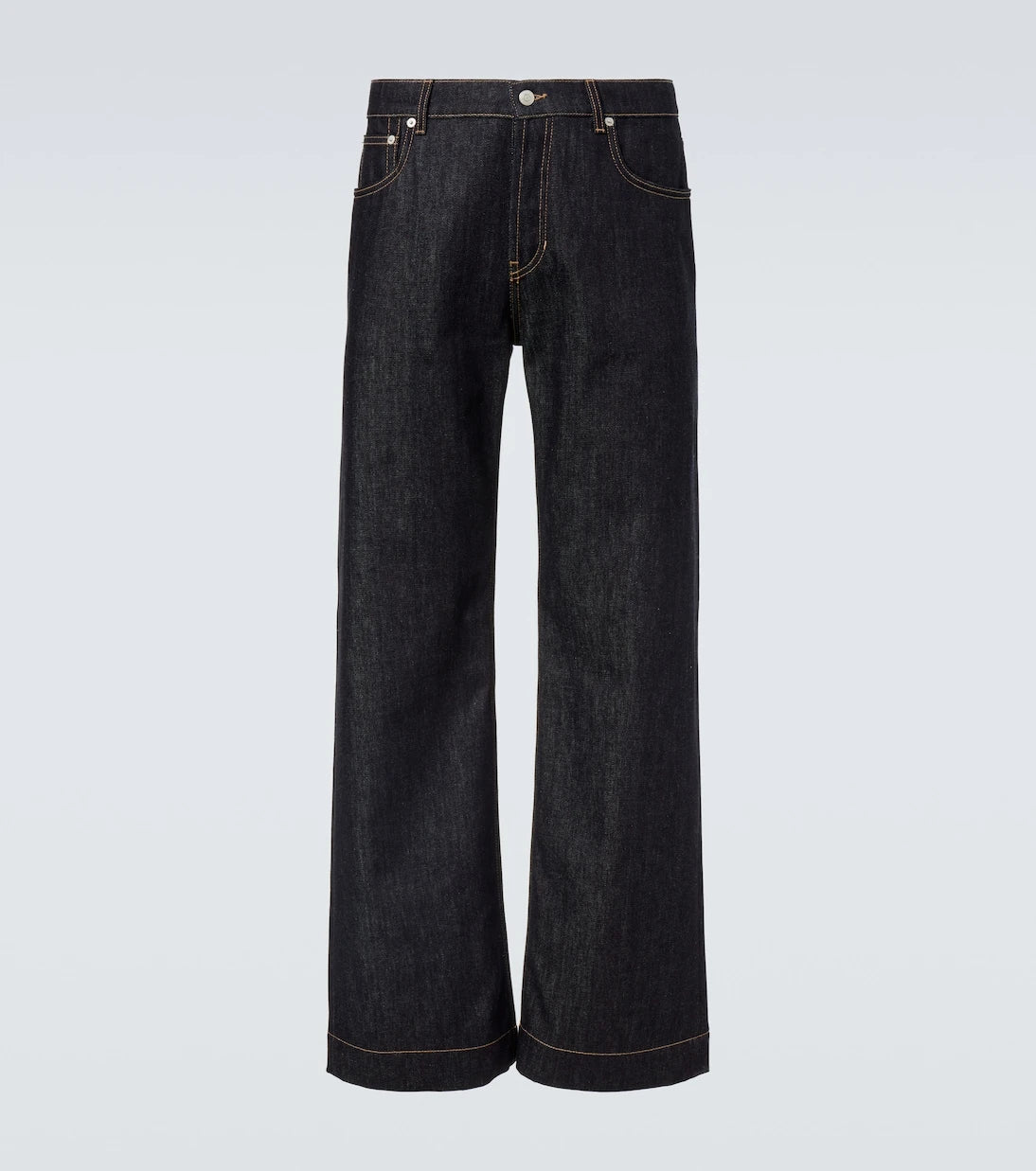 McQueen - Mid-rise wide-leg jeans
