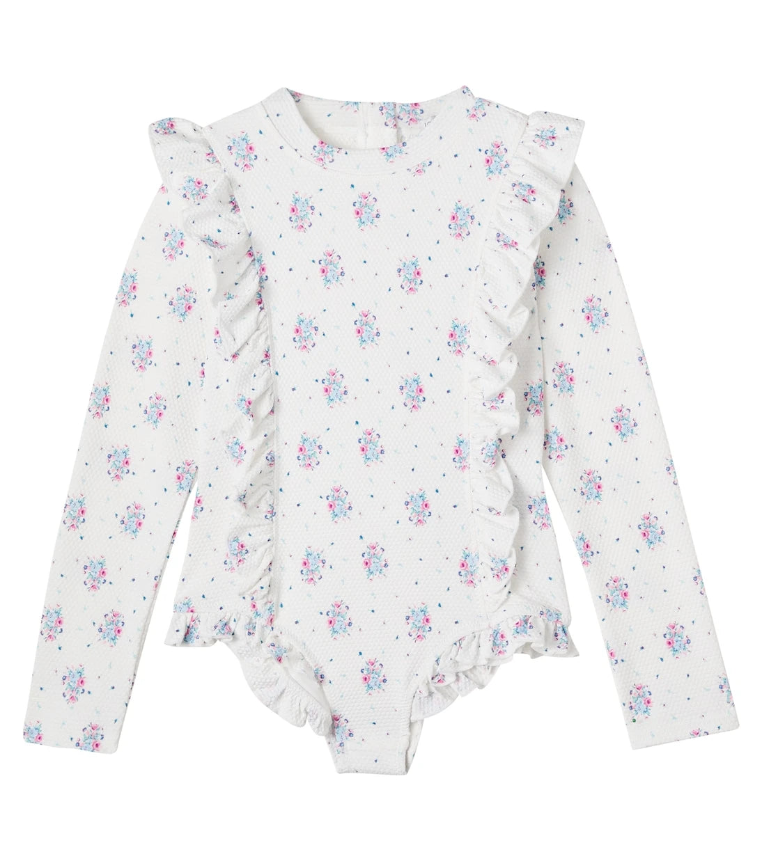 Louise Misha - Aurelie floral ruffled swimsuit