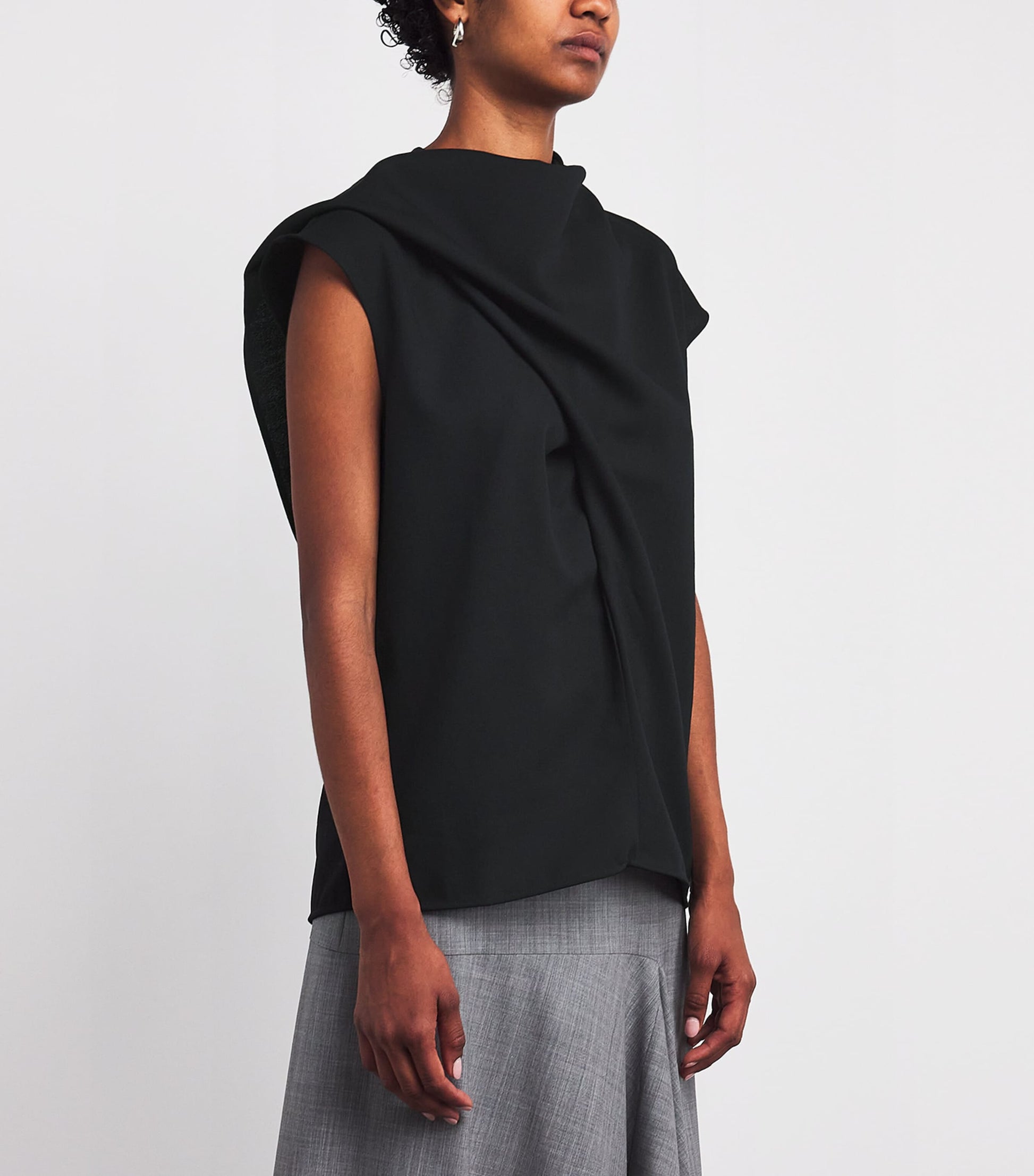 Wool Draped Top