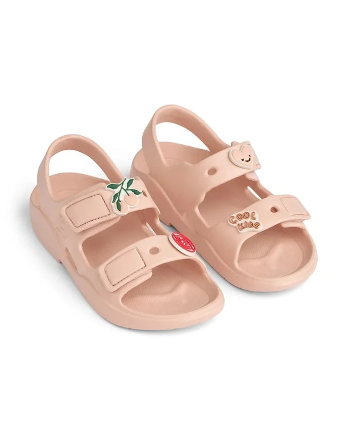 Liewood çocuklar için açık topuklu sandalet ayakkabı Lilo Sandals with Charms