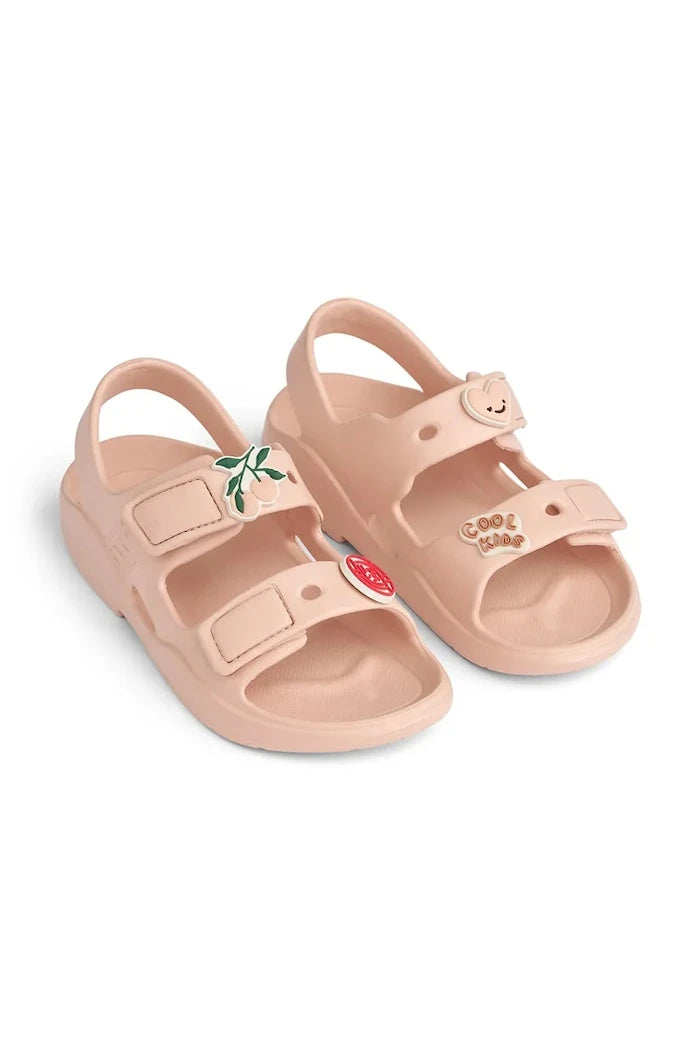 Liewood çocuklar için açık topuklu sandalet ayakkabı Lilo Sandals with Charms