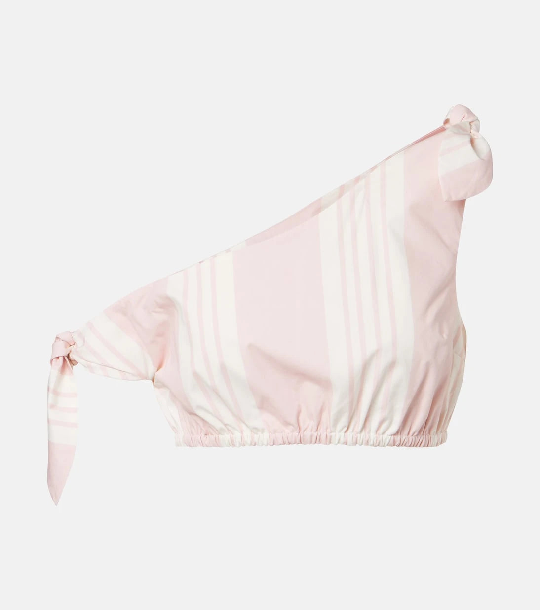 Posse - Rosie asymmetric striped cotton crop top