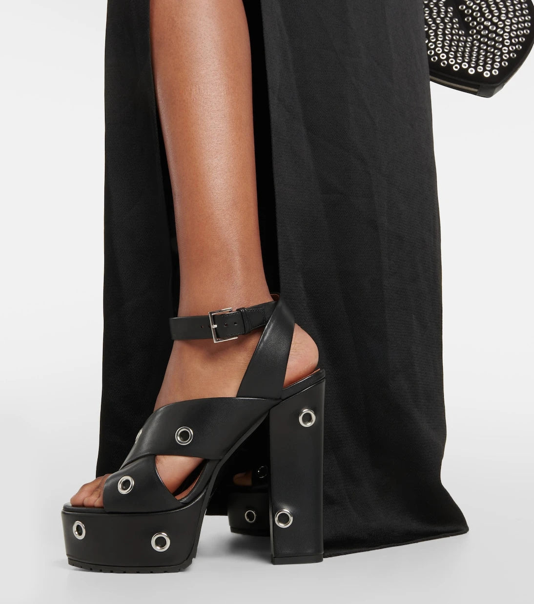 Alaïa - Eyelet-embellished leather sandals