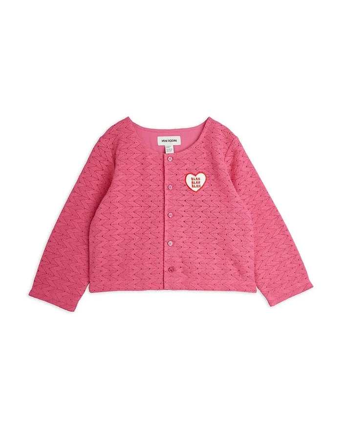 Mini Rodini çocuklar için pamuklu yelek Lace patch