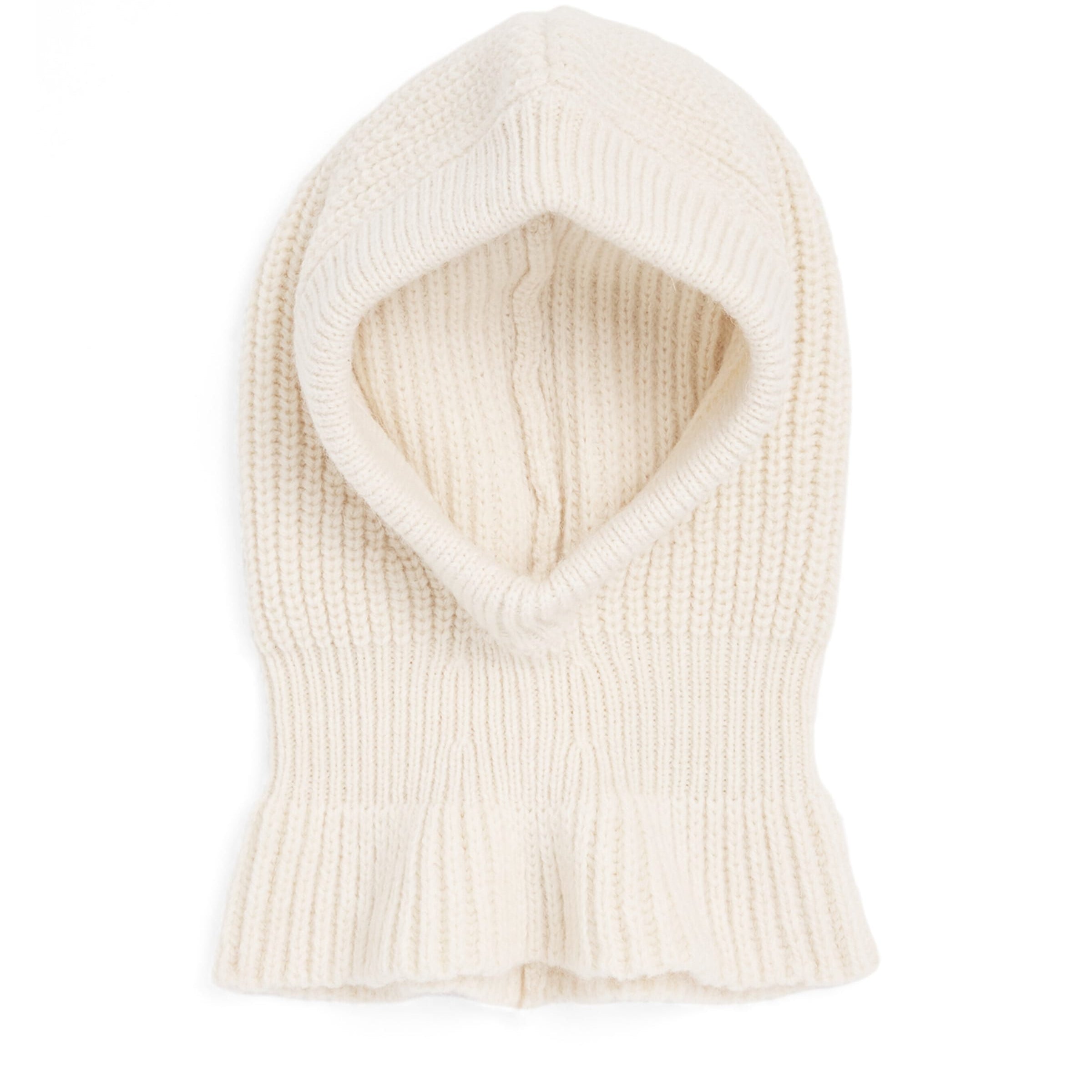 Wool-Blend Knitted Hood