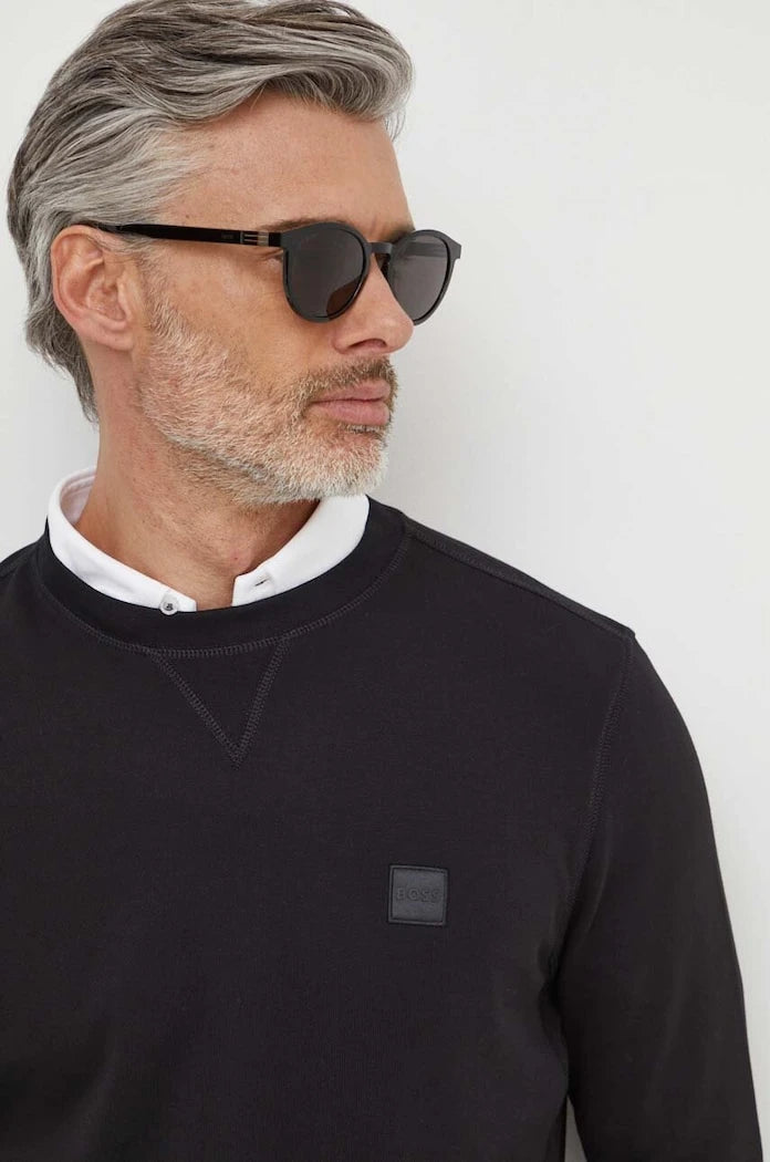 BOSS Orange Erkek Pamuklu Sweatshirt Westart