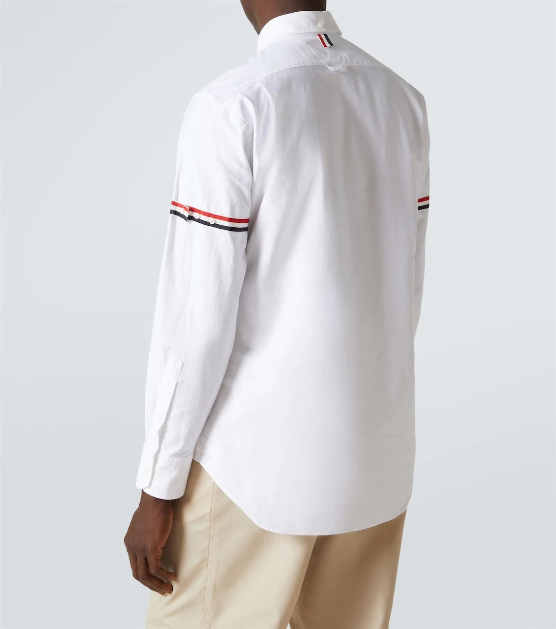 Thom Browne - قميص بشرائط غروغرين على الذراع