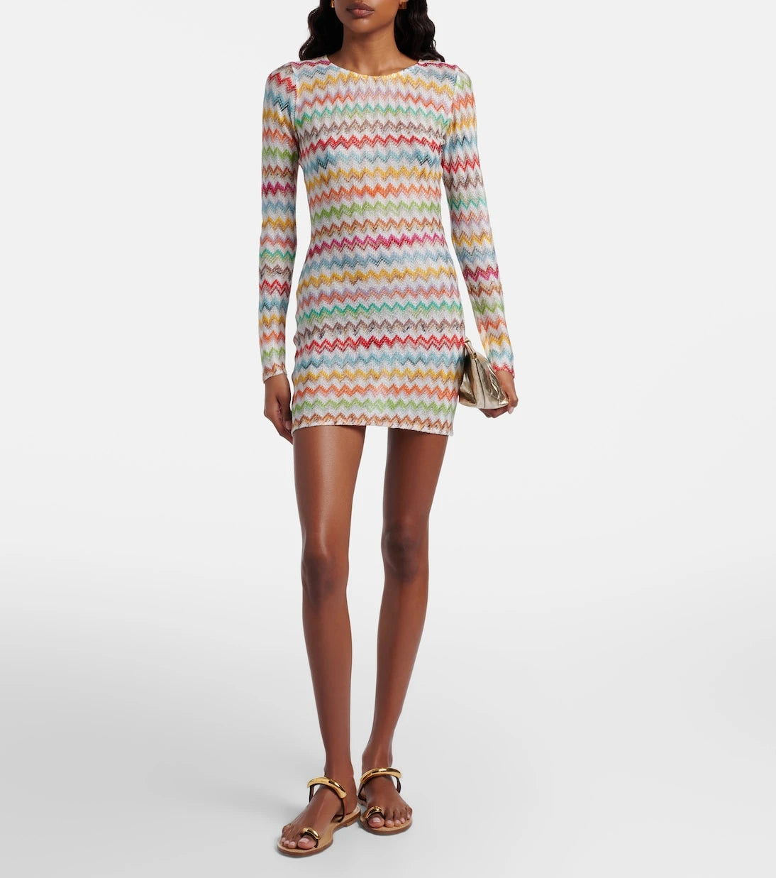 Missoni - Zigzag lamé minidress