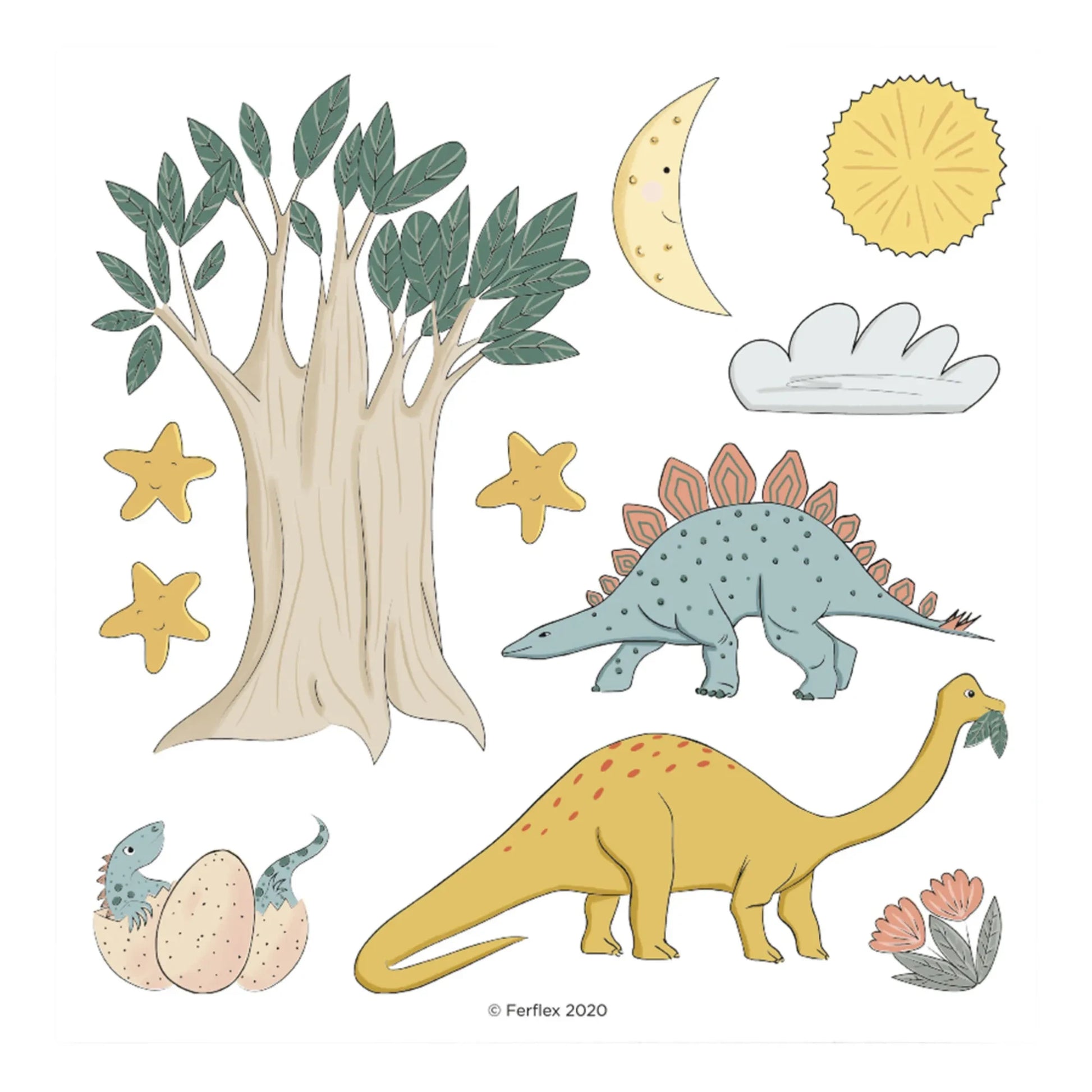 Ferflex - Dinosaur Magnets - Set of 43