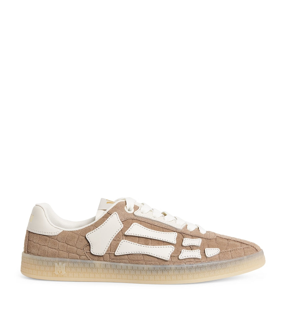 Suede Pacific Bones Low-Top Sneakers