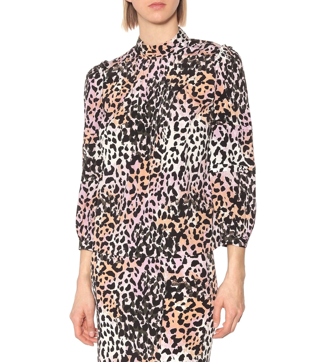 Veronica Beard - Lety leopard-print stretch-silk top