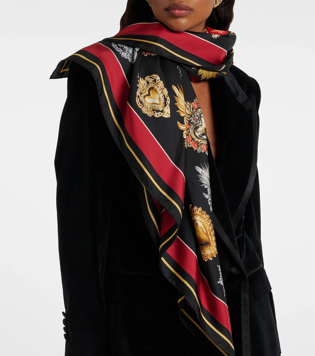 Dolce&Gabbana - Printed silk twill scarf