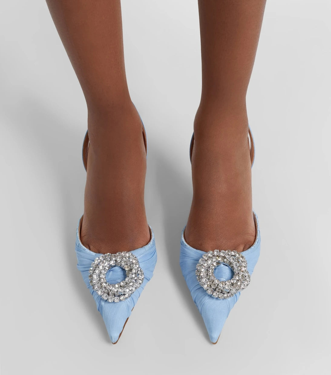 Mach & Mach - Galaxy embellished organza slingback pumps
