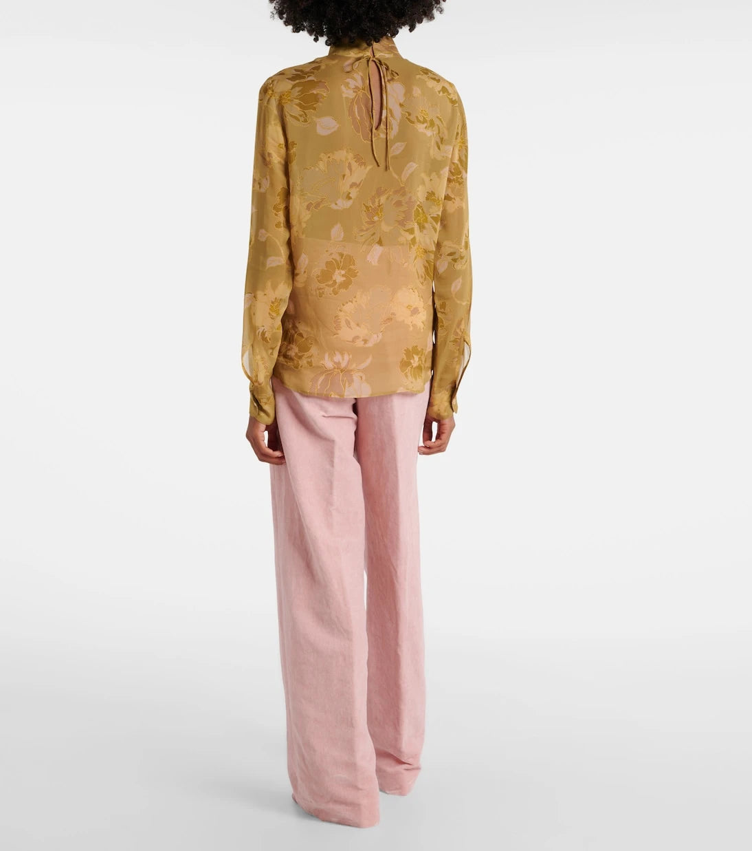Dries Van Noten - Printed sheer top