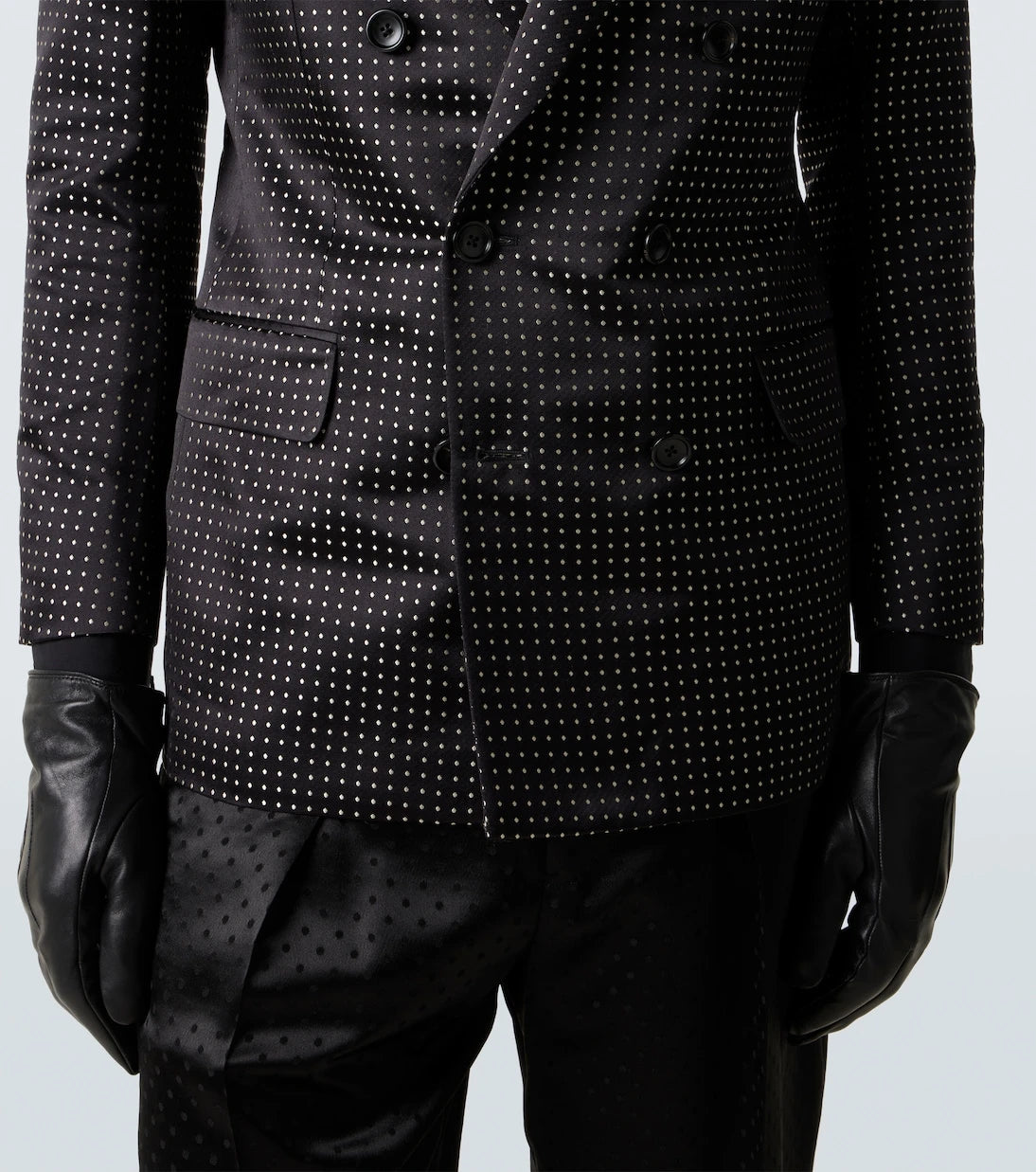 Tom Ford - Polka-dot silk satin suit jacket