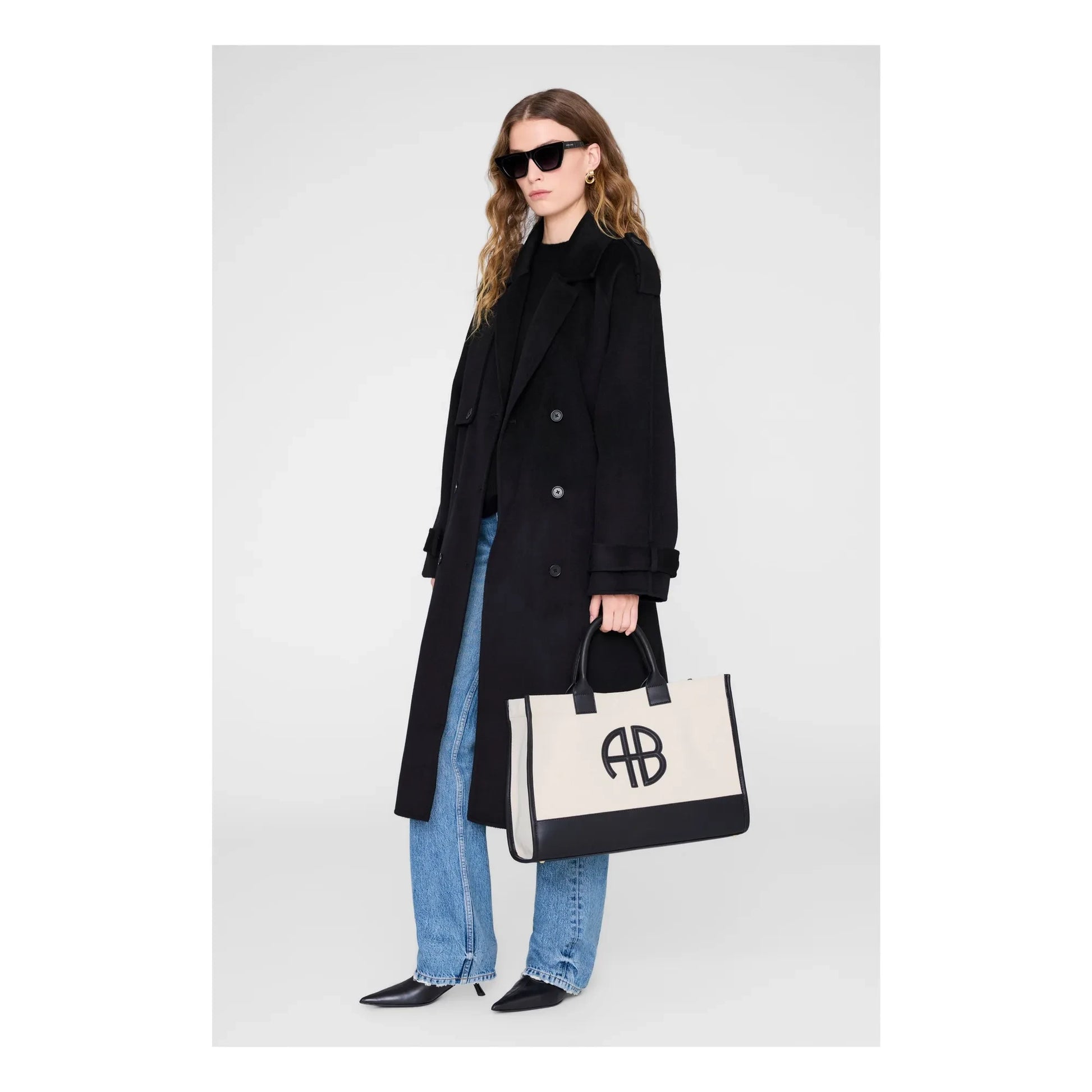 Anine Bing - Medium tote bag Lara | Ecru