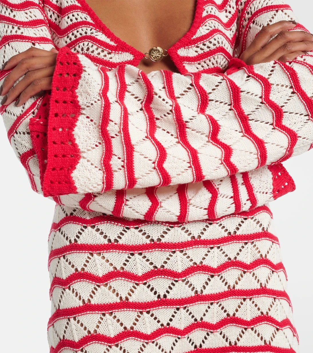 Bananhot - Rey knitted cotton-blend minidress
